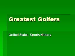 Greatest Golfers