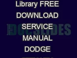 Free Access to PDF Ebooks Free Download Service Manual Dodge Stealth PDF Ebook Library
