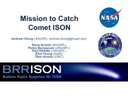 Mission to Catch Comet ISON