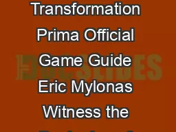 Dragon Ball GT Transformation Prima Official Game Guide Eric Mylonas Witness the Beginning