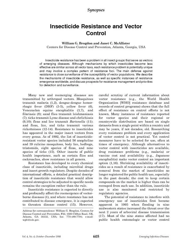 Vol. 4, No. 4, October–December 1998Emerging Infectious Diseases