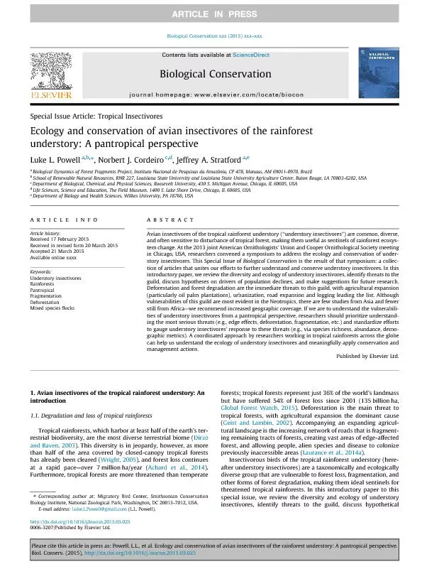 PDF-SpecialIssueArticle:TropicalInsectivores