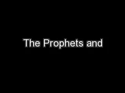 The Prophets and