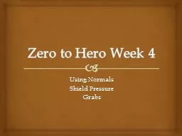 Zero to Hero Week