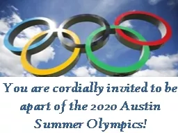 You are cordially invited to be apart of the 2020 Austin Su