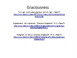 Graciousness