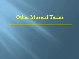 Other Musical Terms