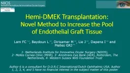 Hemi-DMEK Transplantation: