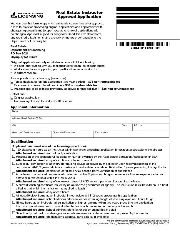 Approval ApplicationYou can use this form to apply for real estate cou