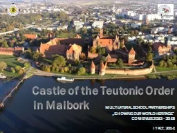   Castle of the Teutonic Order