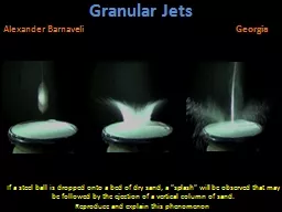 Granular Jets