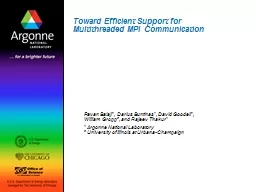 Toward Efficient Support for Multithreaded MPI Communicatio