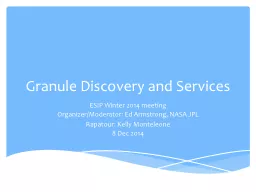 Granule Discovery and Services