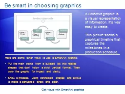 Get visual with SmartArt graphics