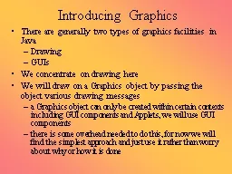 Introducing Graphics