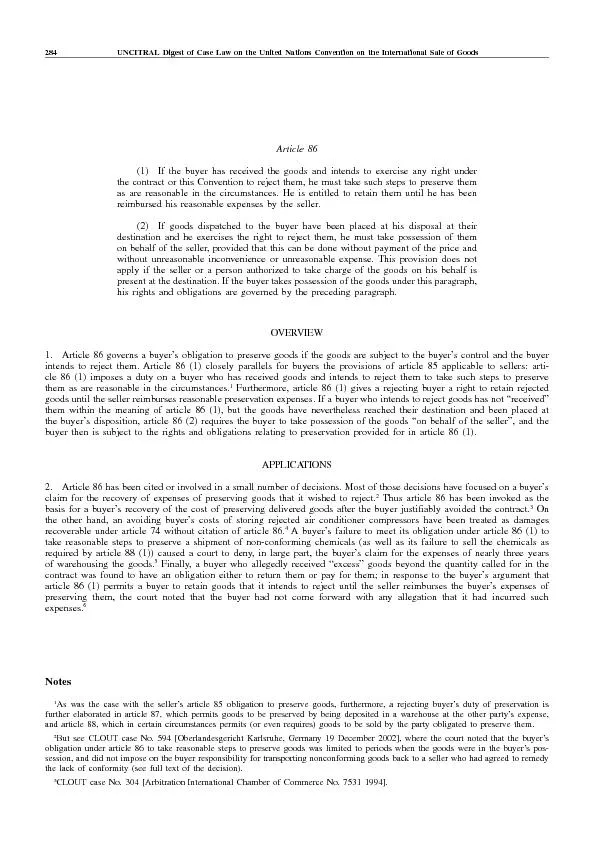 284 UNCITRAL Digest of Case Law on the United Nations Convention on th