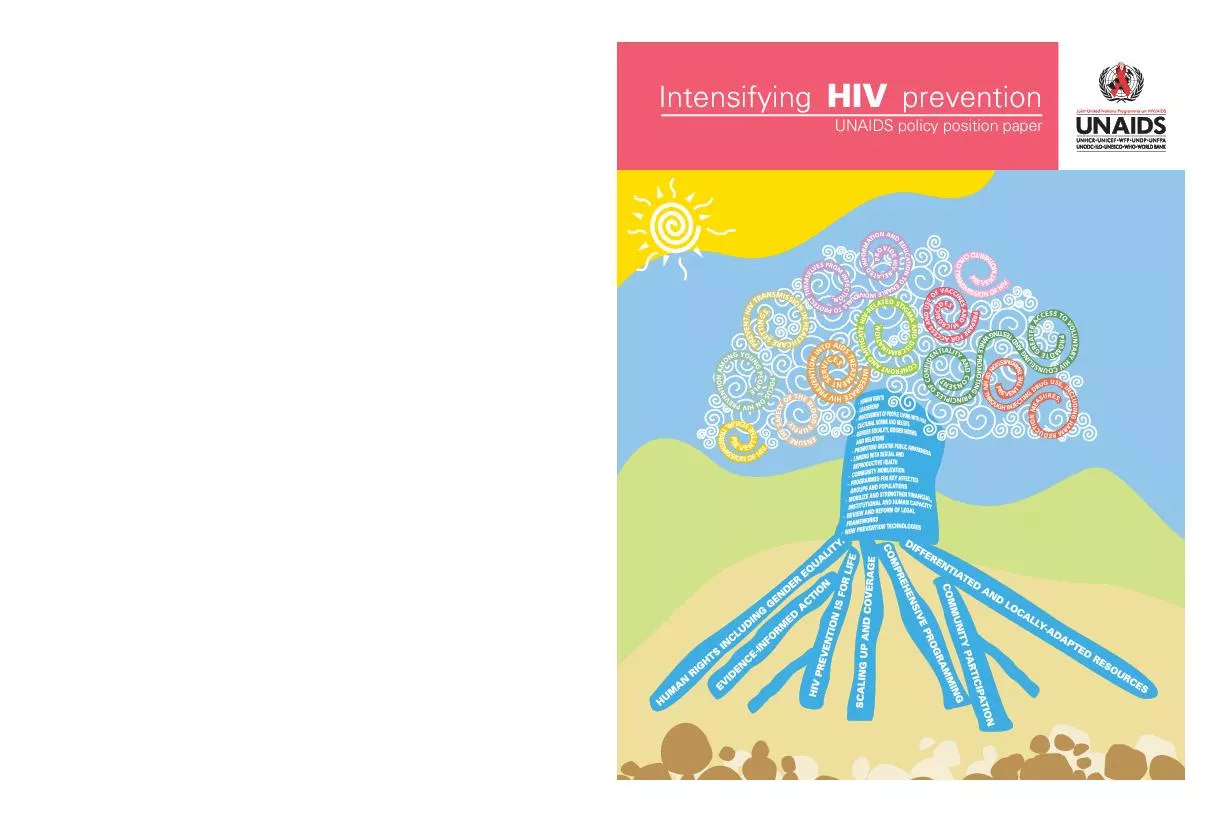 Intensifying HIV preventionUNAIDS policy position paper