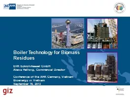 Boiler Technology for Biomass Residues