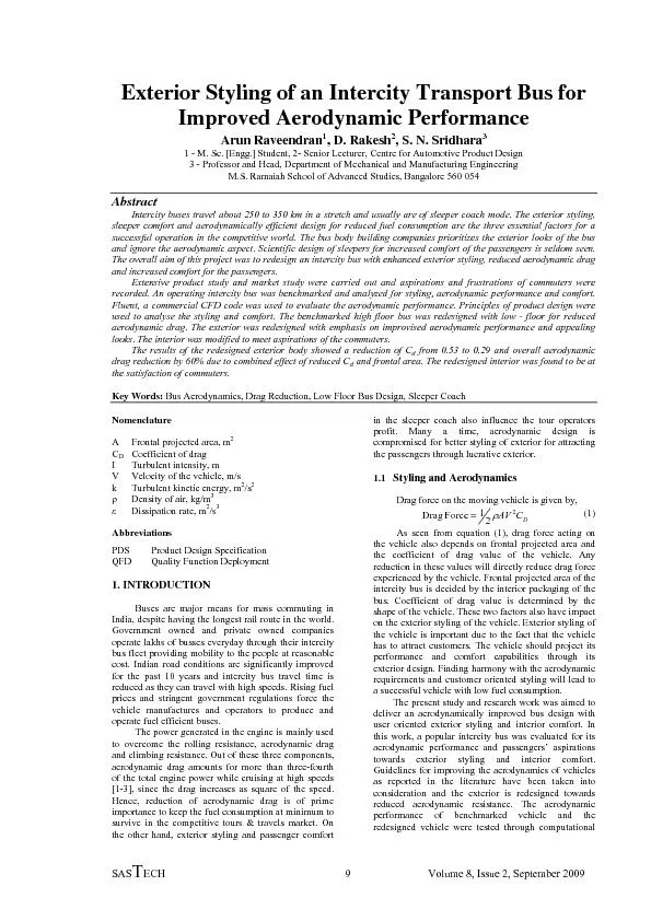ECH  9         Volume 8, Issue 2, September 2009 Arun Raveendran, D. R