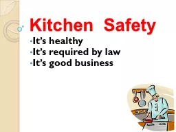 Kitchen  Safety