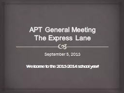 APT General Meeting