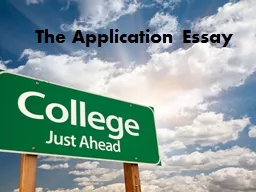 The Application Essay