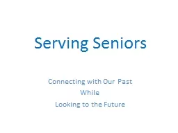 Serving Senior Citizens
