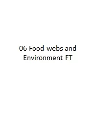 06 Food webs and Environment FT
