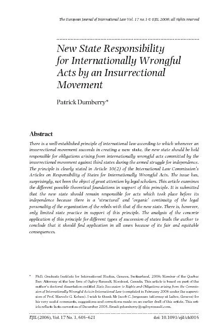 The European Journal of International Law Vol. 17 no.3 