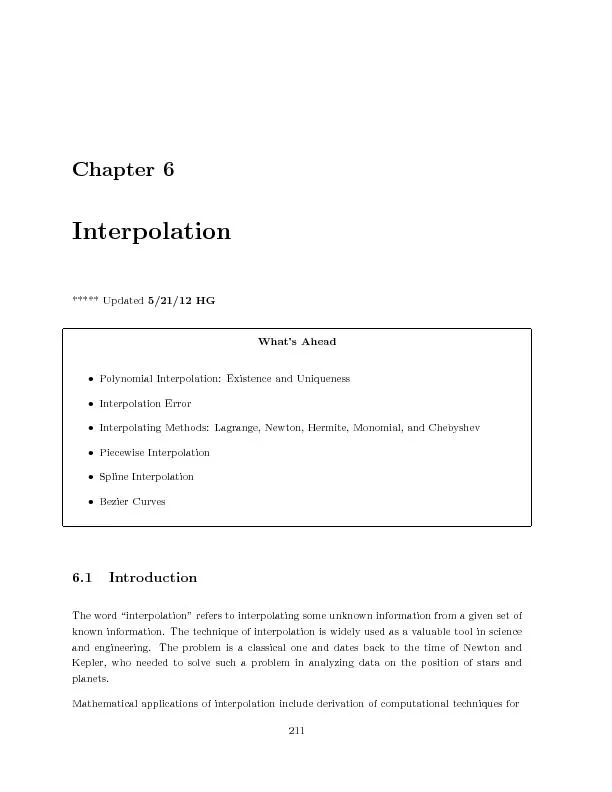 Chapter6Interpolation*****Updated5/21/12HG