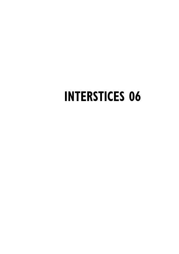 INTERSTICES