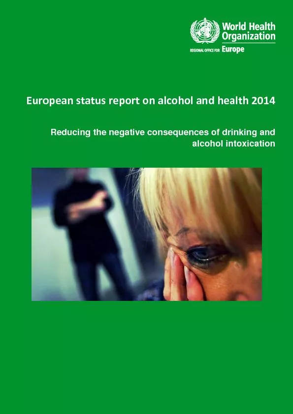 status report on alcohol and health 2014