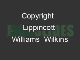 Copyright  Lippincott Williams  Wilkins