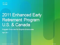 2011 Enhanced Early Retirement Program