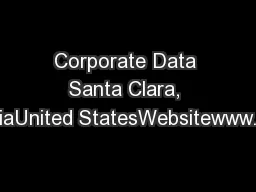 Corporate Data Santa Clara, CaliforniaUnited StatesWebsitewww.intelsec