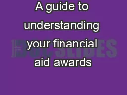 A guide to understanding your financial aid awards