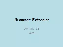 Grammar Extension
