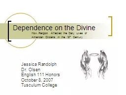 Dependence on the Divine