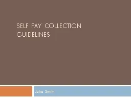 Self Pay Collection Guidelines