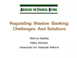 Regulating Shadow Banking:
