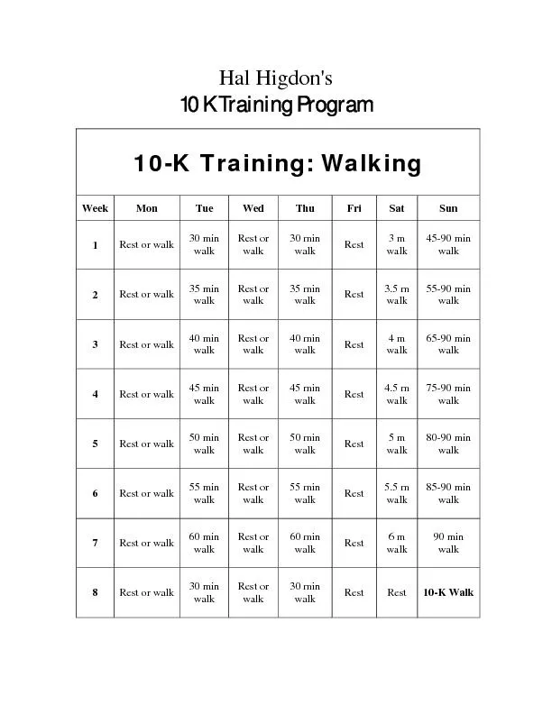 10-K Training: Walking