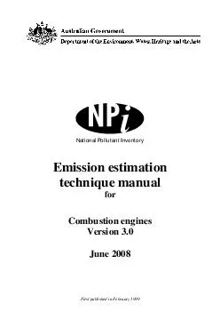 National Pollutant Inventory Emission estimation technique manual for Combustion engines