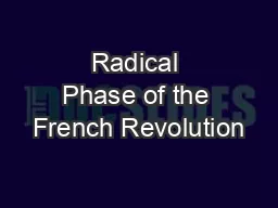 Radical Phase of the French Revolution