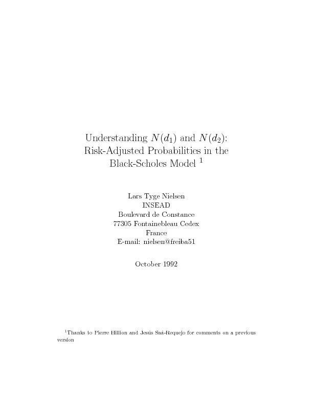 )andRisk-AdjustedProbabilitiesintheBlack-ScholesModel	



