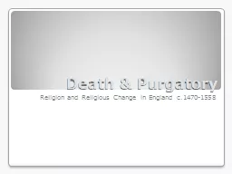 Death & Purgatory