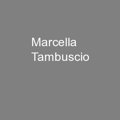 Marcella Tambuscio