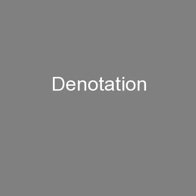 Denotation