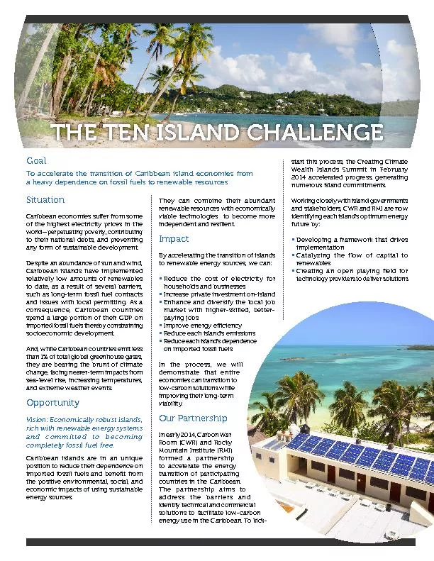 THE TEN ISLAND CHALLENGE