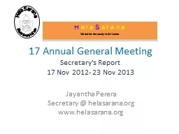 17 Annual General Meeting