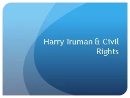 Harry Truman & Civil Rights